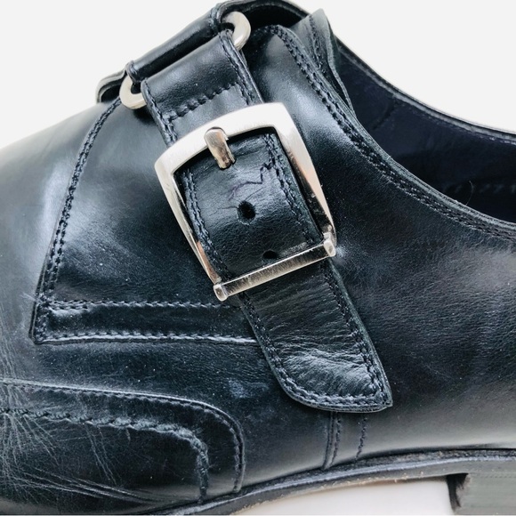 Mezlan De Angelis Monk Strap Oxford Loafers - Picture 4 of 12